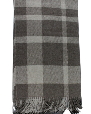 Blanket Gray Ceylon Green Plaid