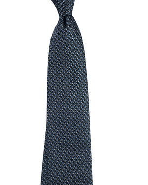 Zegna Tie Midnight Blue Pattern