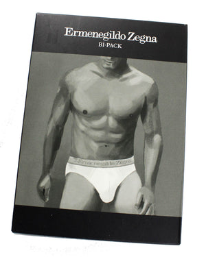 Ermenegildo Zegna Underwear Gray Stretch Cotton Midi Brief
