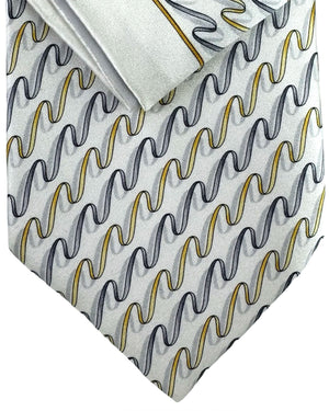 Genuine Zilli tie and matching pocket square set