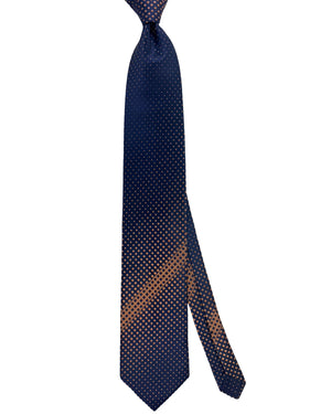 Zilli Silk Tie Midnight Blue - Wide Tie