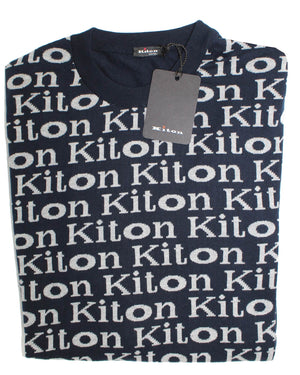 Kiton Sweater Black Logo New