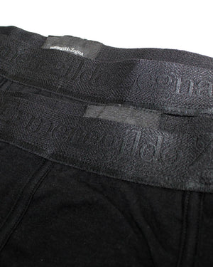 Ermenegildo Zegna Boxer Briefs Black - Men Underwear 2 Pack Stretch Cotton XXL REDUCED SALE