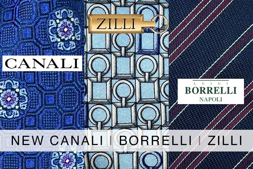 New Luxury Ties Zilli Canali Borrelli