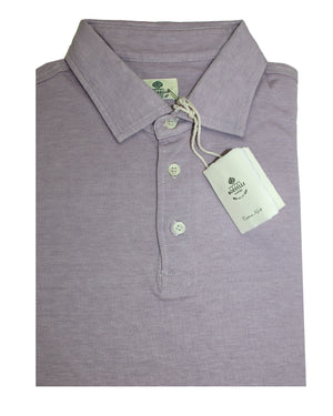 Luigi Borrelli Polo Shirt Lavender EU 46 - US 36