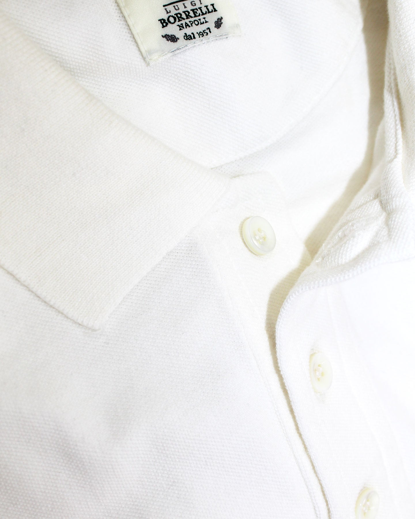 Luigi Borrelli Polo Shirt White 