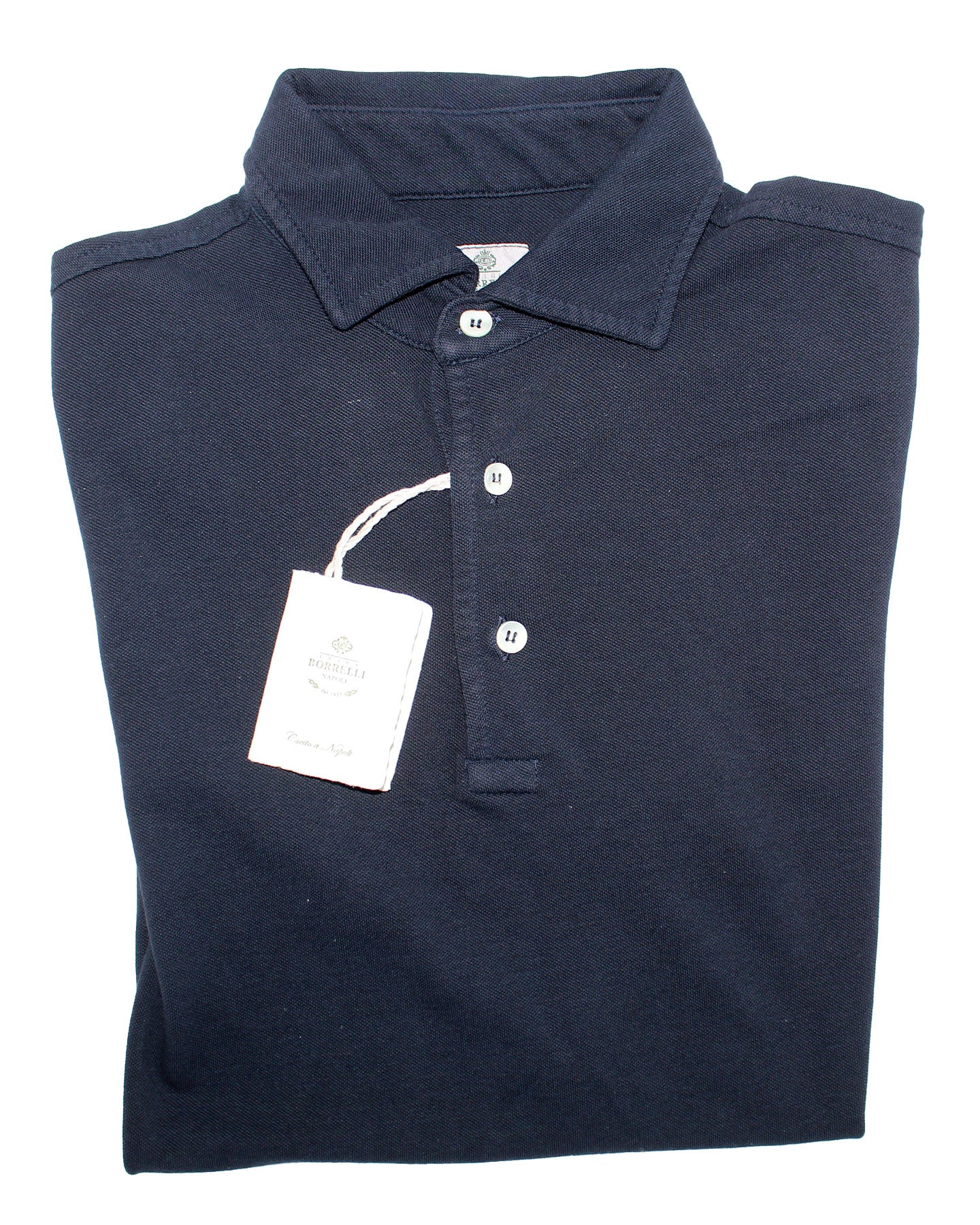 Luigi Borrelli Polo Shirt Dark Navy