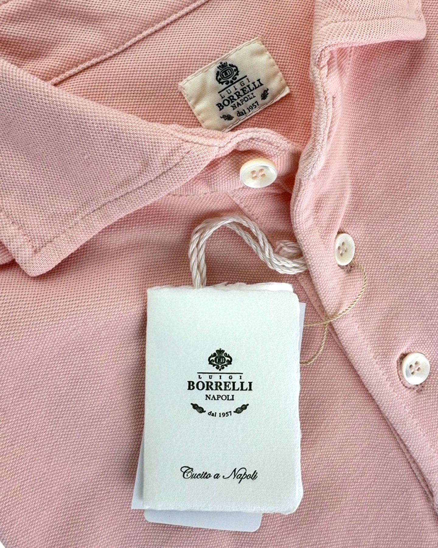 Luigi Borrelli Polo Shirt Pink