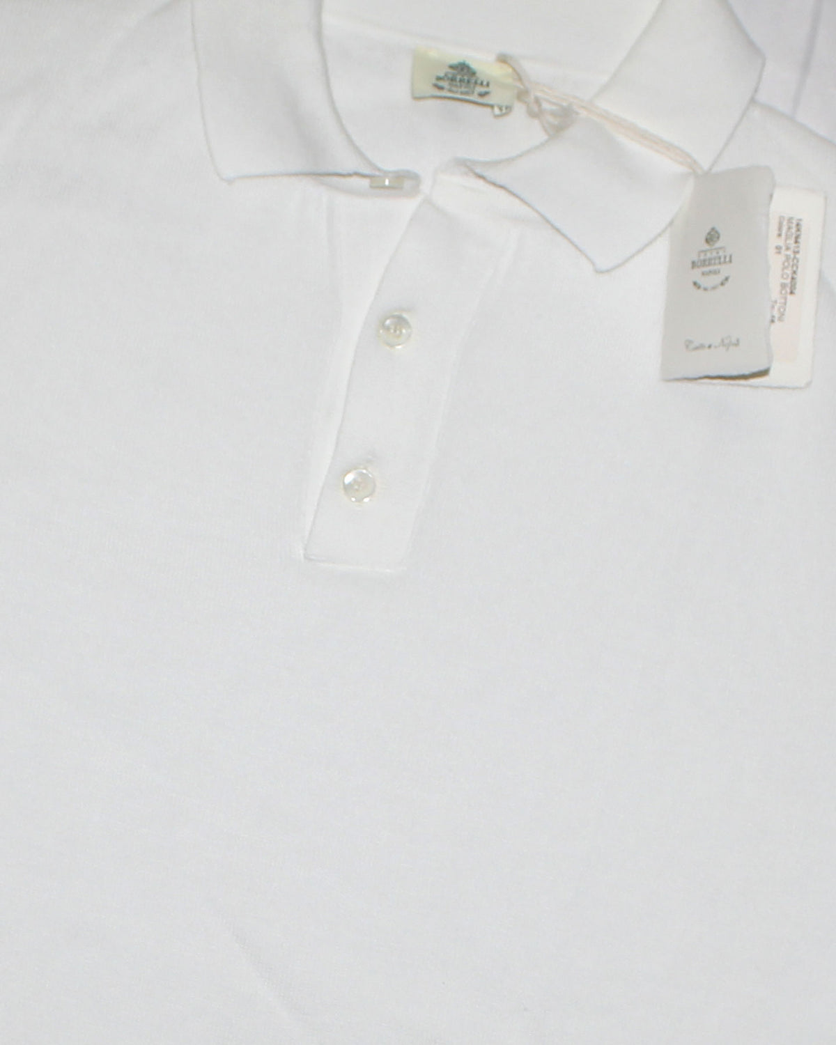 Borrelli Polo Shirt White
