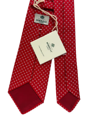 Luigi Borrelli Tie Red Micro Dot