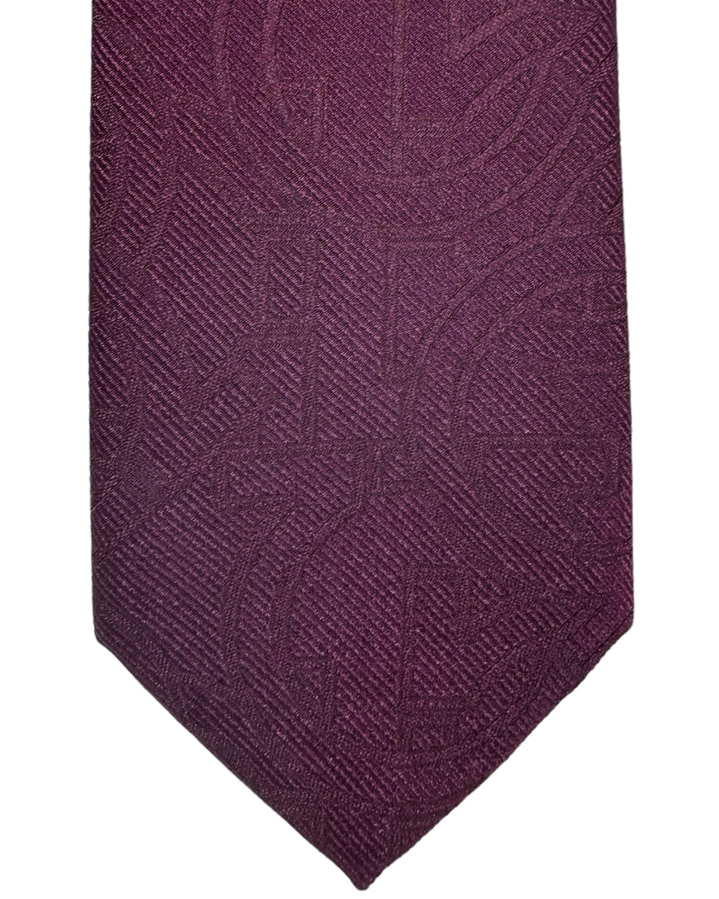 Salvatore Ferragamo Tie Purple Design - Narrow Necktie