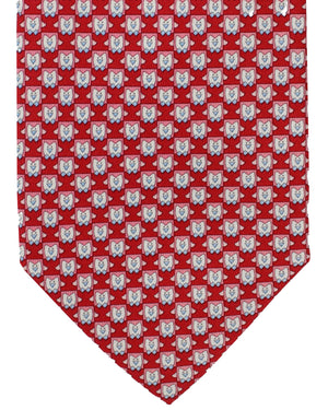 Salvatore Ferragamo Tie Red Penguin Design