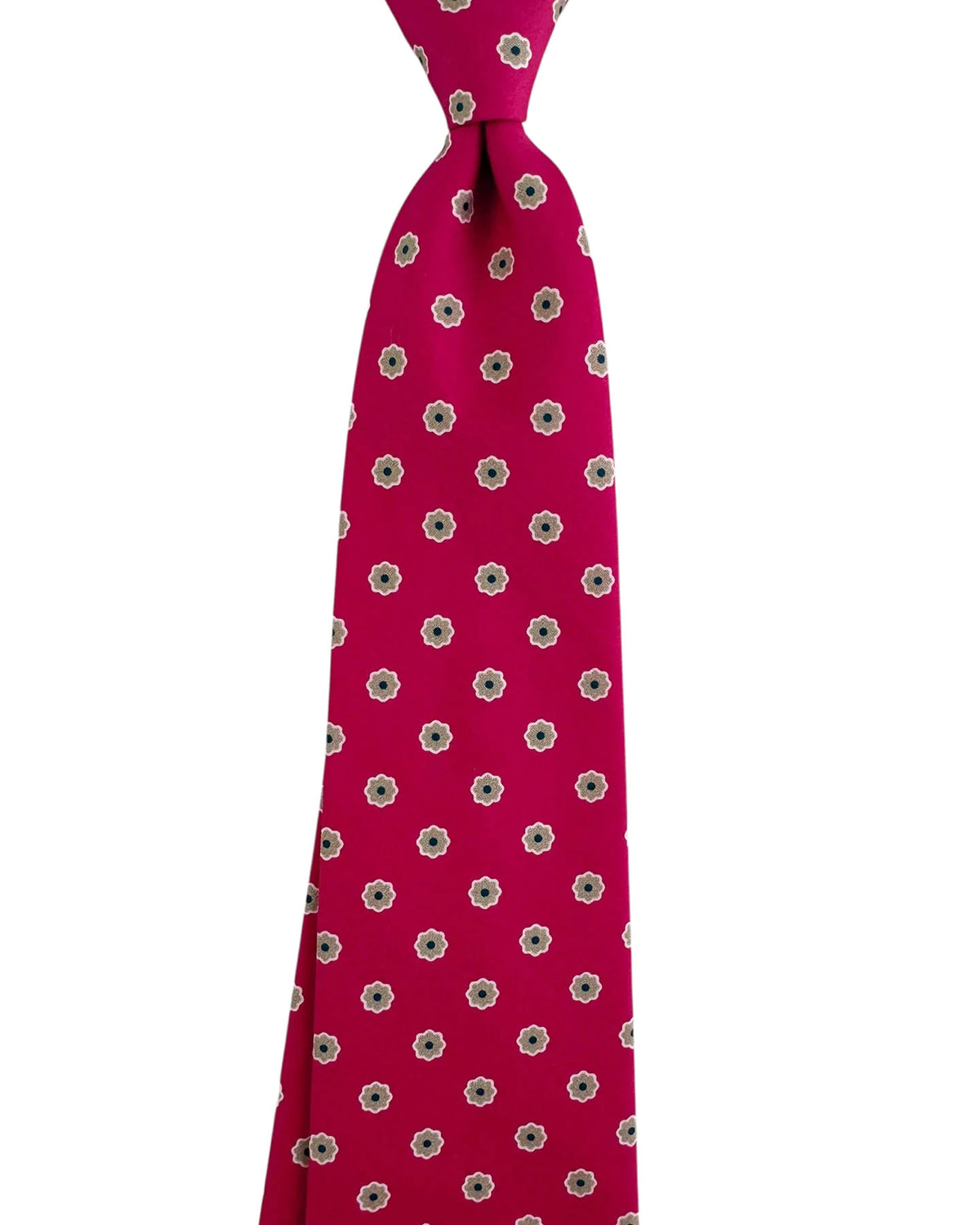 Giampaolo Tie Hot Pink Mini Medallion Pattern - Sartorial SALE