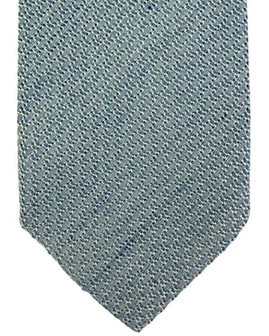 Giampaolo Tie Light Blue Silver Weave - Sartorial SALE