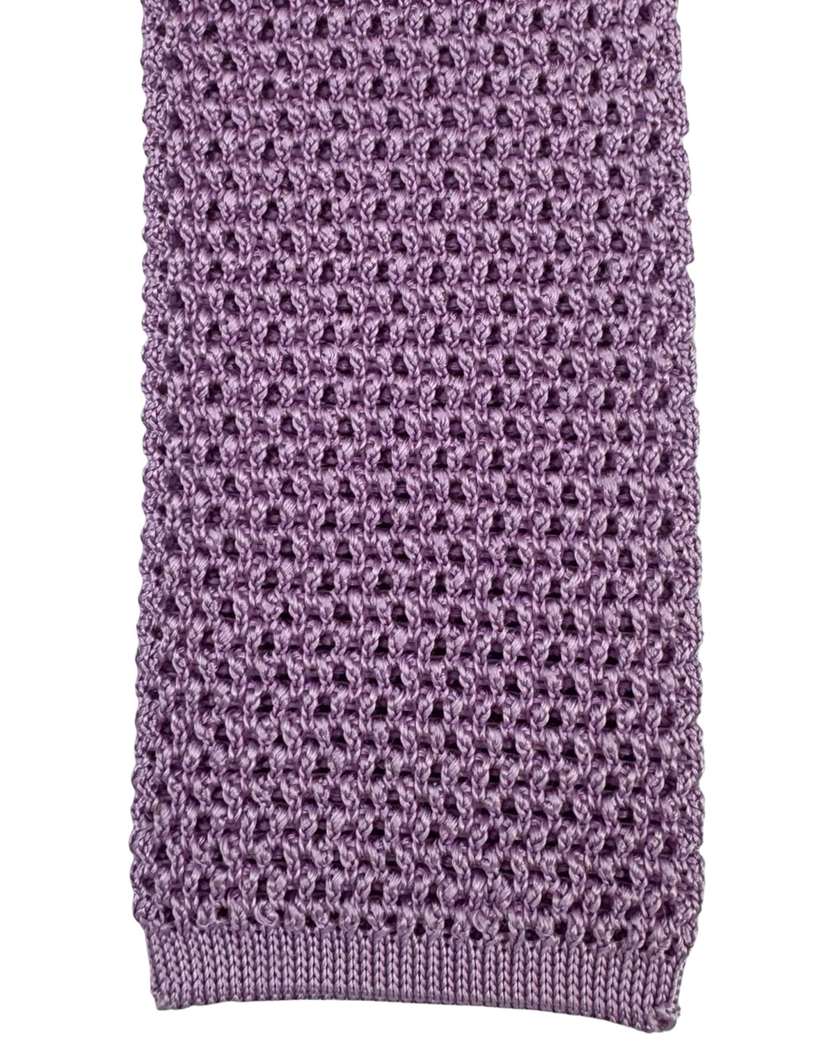 Tom Ford Square End Knitted Tie Lilac