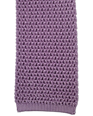 Tom Ford Square End Knitted Tie Lilac