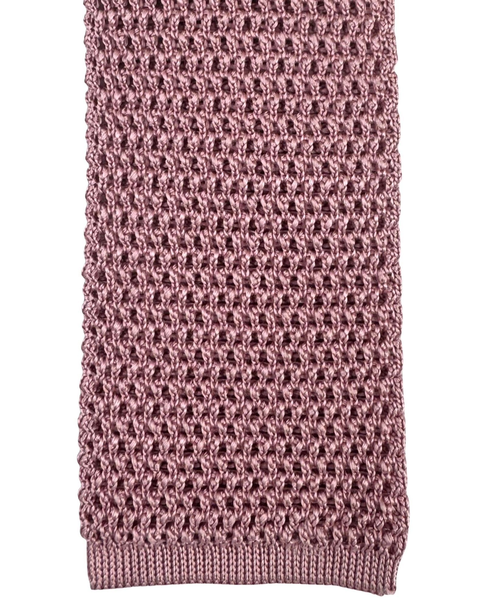 Tom Ford Square End Knitted Tie Dust Pink
