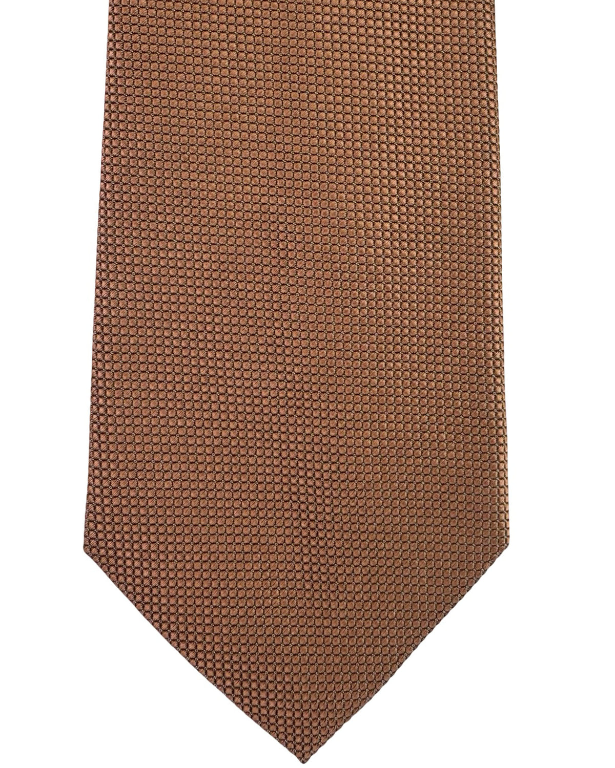 Emporio Armani Tie Orange Gray Grid