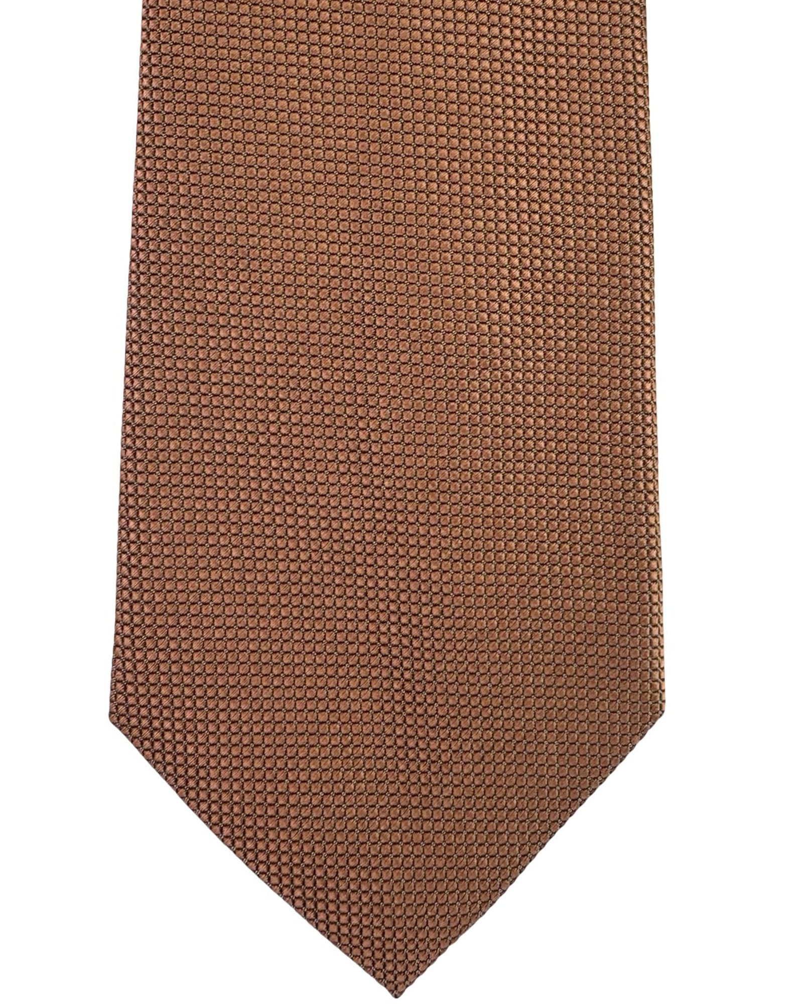 Emporio Armani Tie Orange Gray Grid