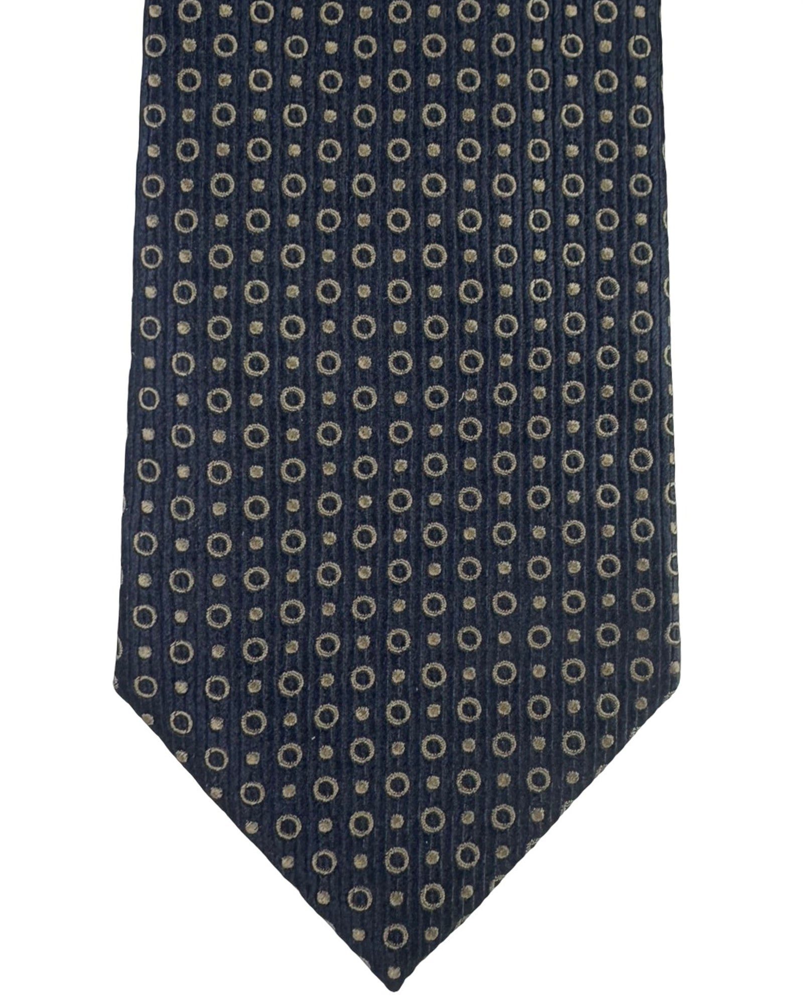 Armani Tie Midnight Blue Taupe
