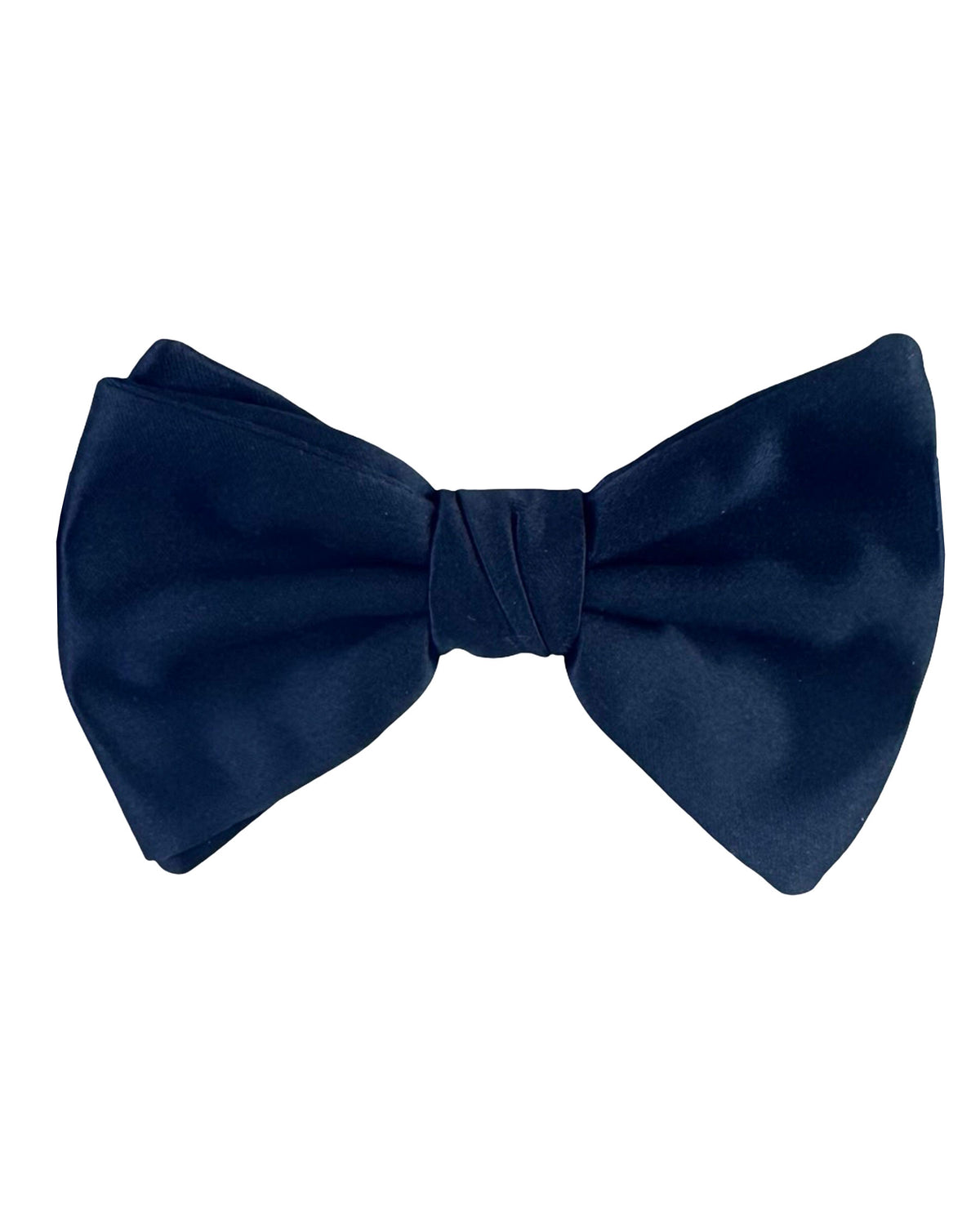Armani Silk Bow Tie Midnight Blue Solid