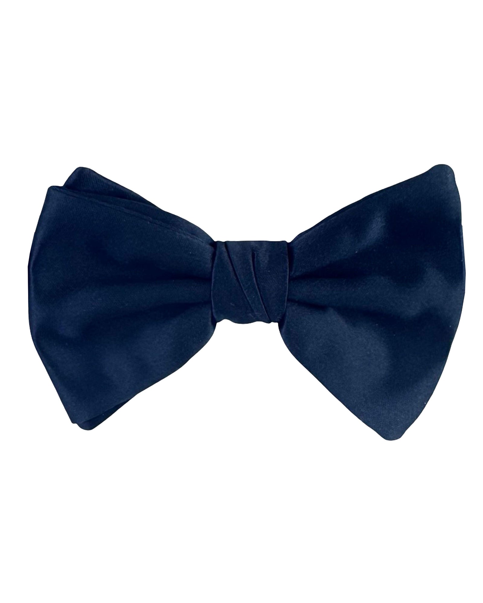 Armani Silk Bow Tie Midnight Blue Solid