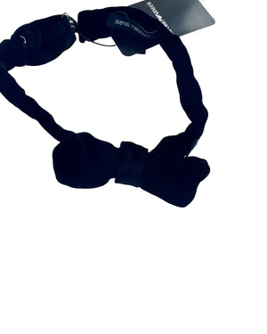 Armani Velvet Bow Tie Midnight Blue - Junior Kids Size SALE