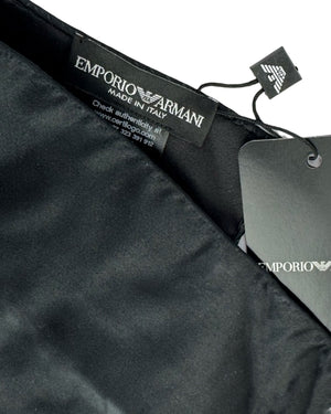 Emporio Armani Pocket Square Black Solid