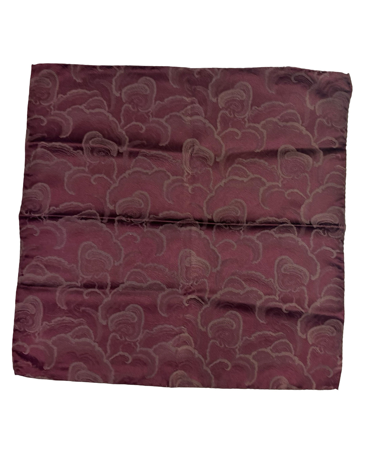Emporio Armani Pocket Square Maroon Design