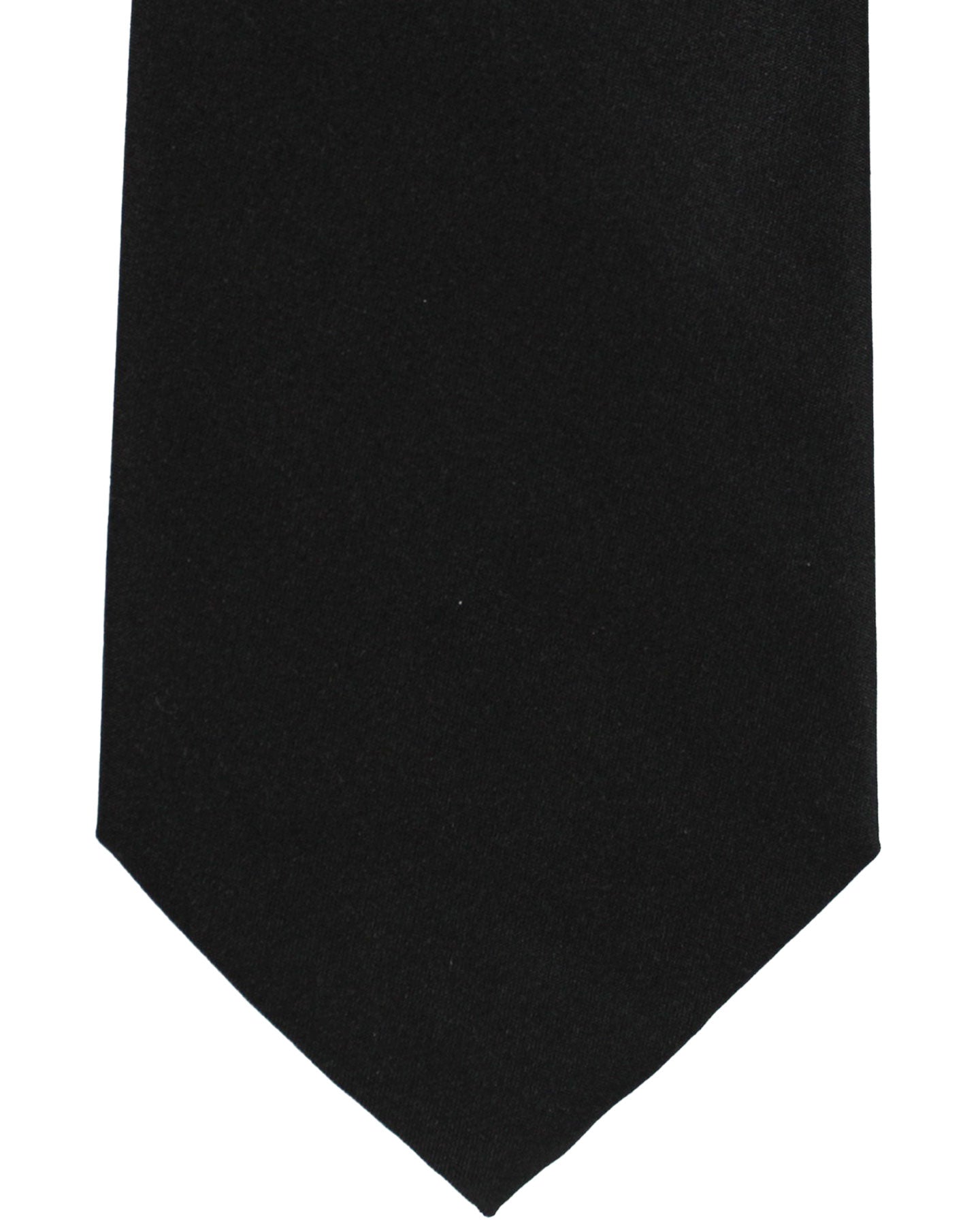 Armani Silk Tie Black Solid Armani Collezioni