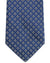 Armani Silk Tie Metallic Blue Geometric Armani Collezioni