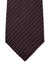 Armani Silk Tie Maroon Silver Stripes