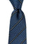 Armani Silk Tie Blue White Stripes