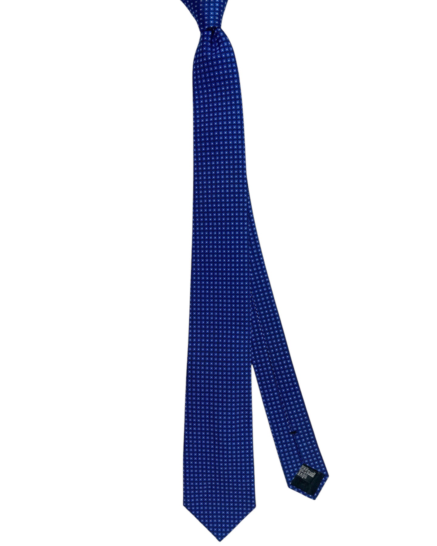 Armani Silk Tie Royal Blue Squares