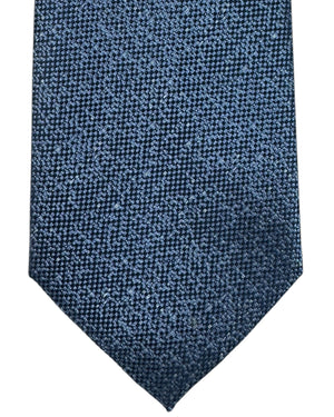 Armani Silk Tie Midnight Blue Pattern