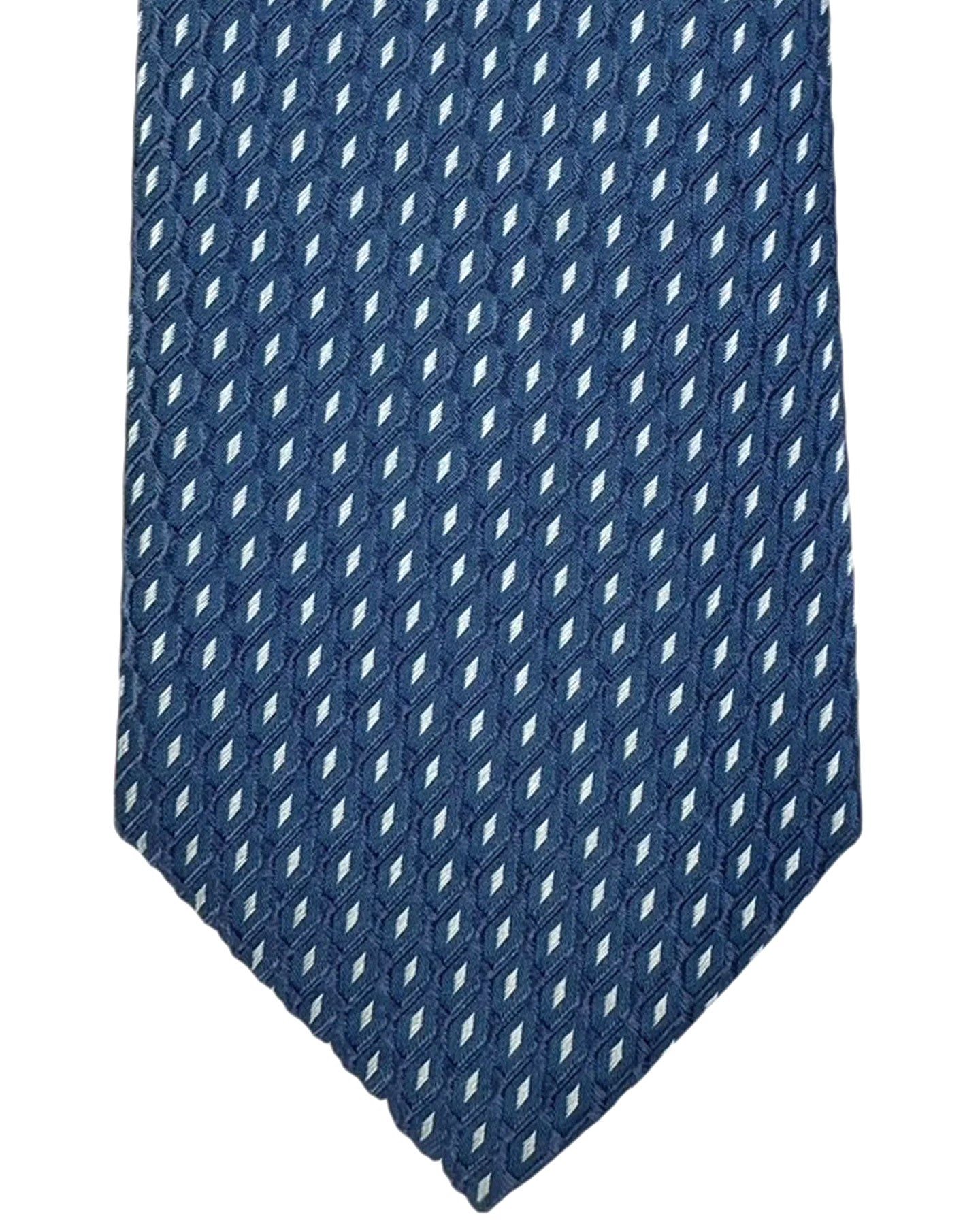 Armani Tie Metal Gray Diamonds Design
