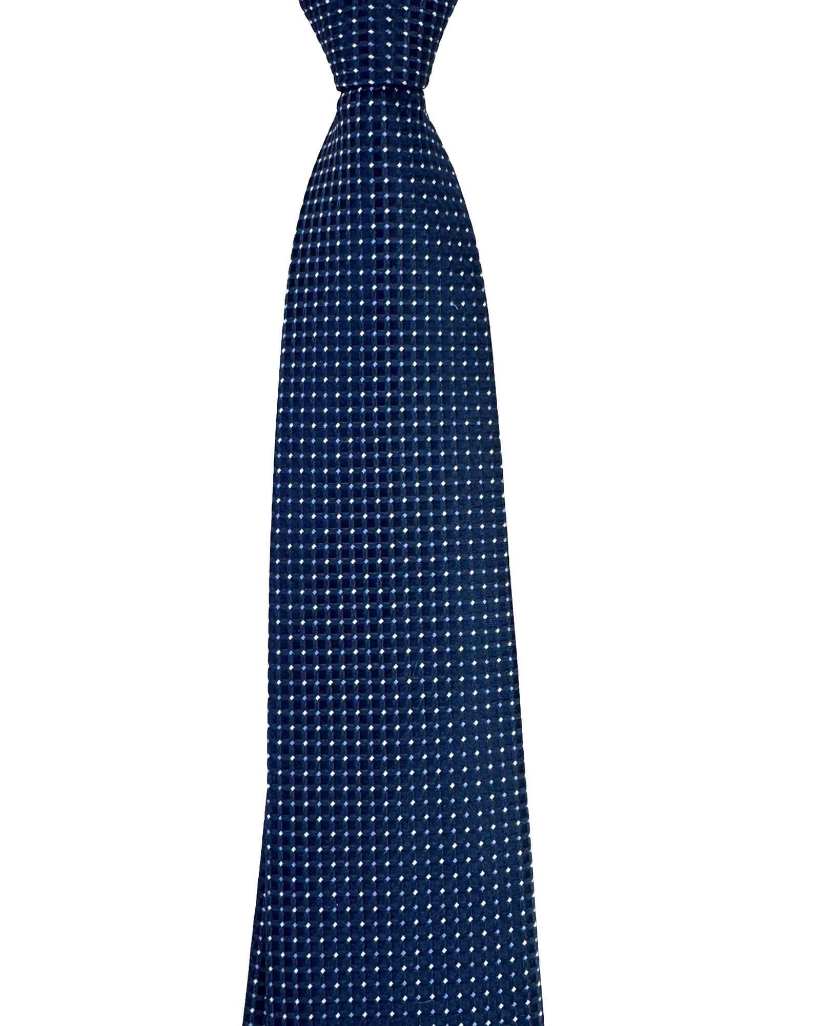 Armani Tie Dark Blue Micro Dots