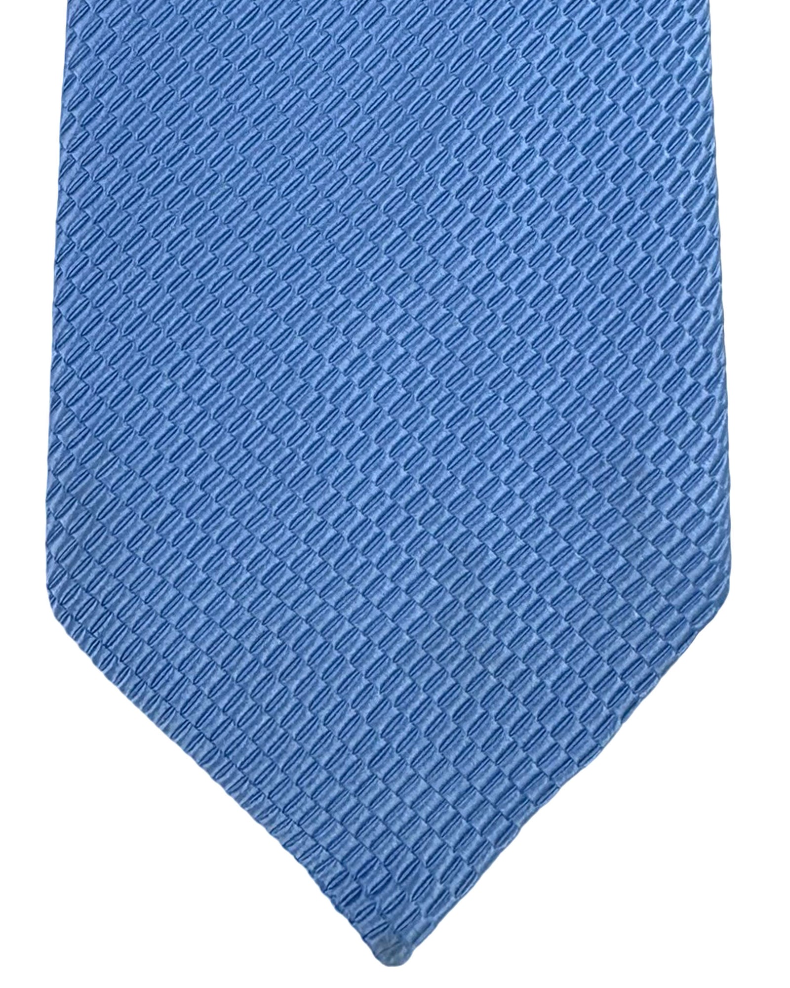 Armani Tie Blue Pattern - Cotton Silk