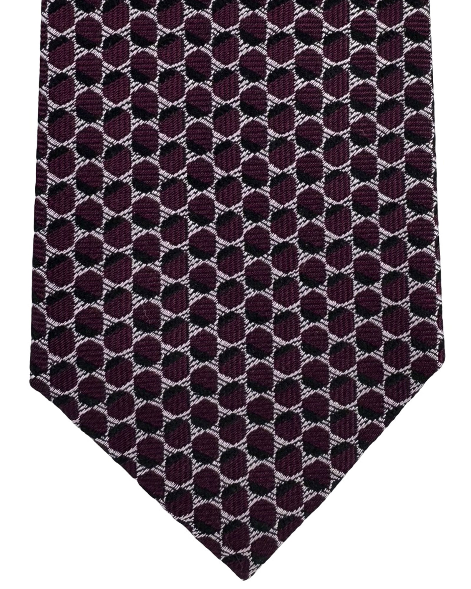 Emporio Armani Tie Maroon Design