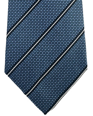 Armani Silk Tie Blue Stripes