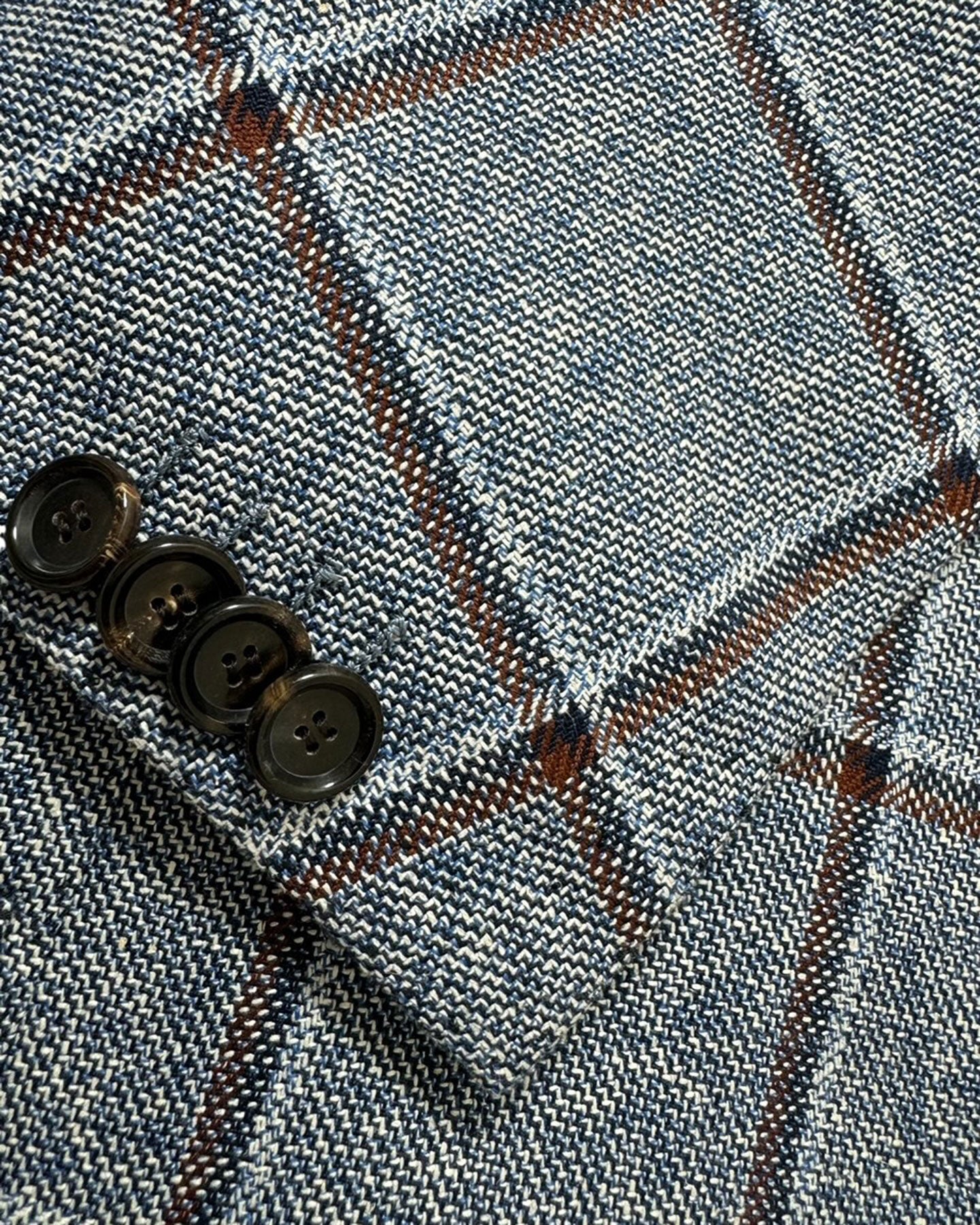 Cesare Attolini Sport Coat Blue Windowpane