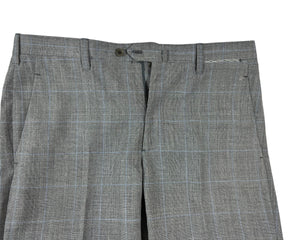 Cesare Attolini Suit Gray Blue Plaid EU 54/ US 44