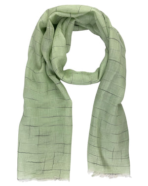 Cesare Attolini Scarf Mint Green - Linen Silk Shawl