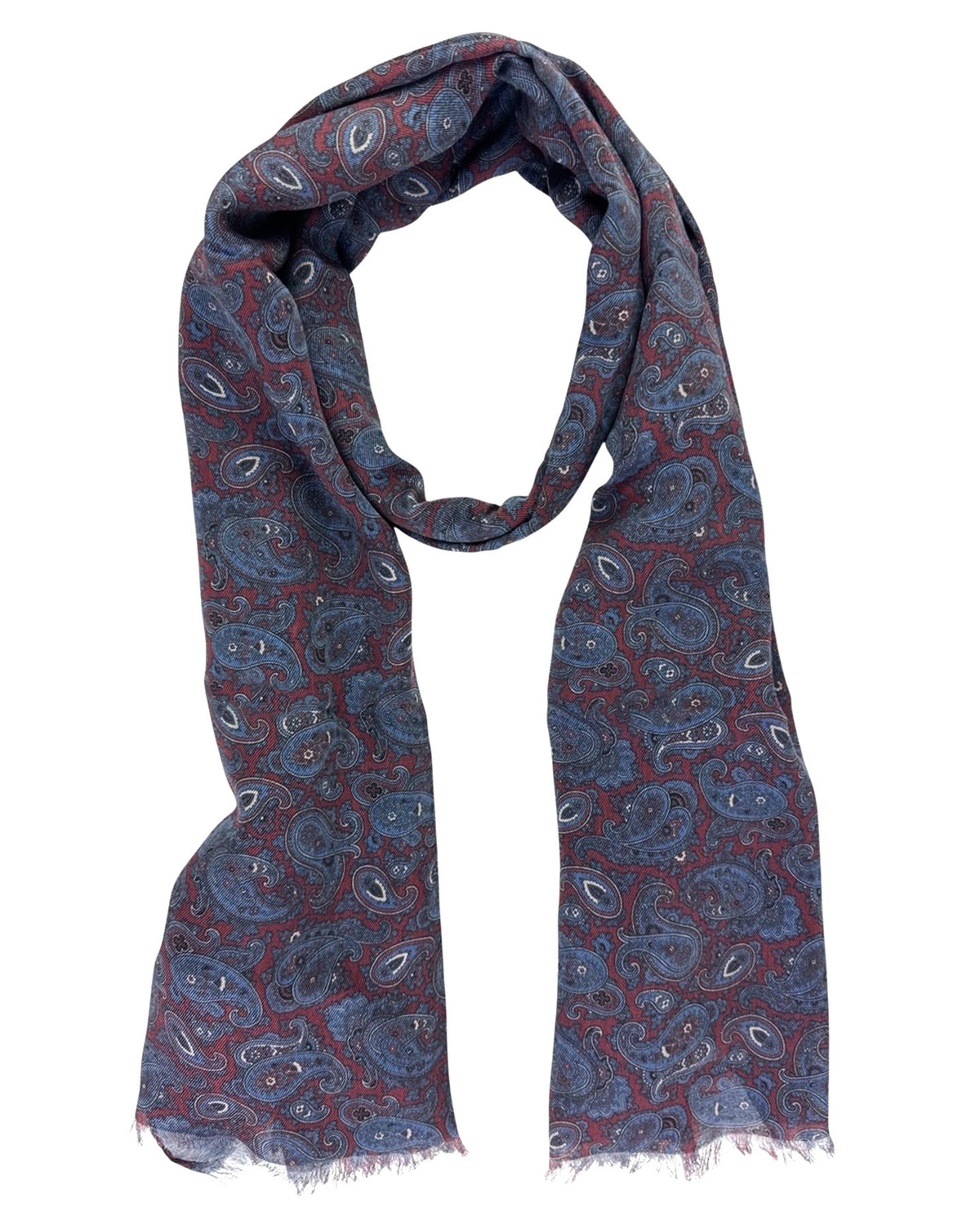 Cesare Attolini Scarf Paisley - Cashmere Cotton Men Shawl