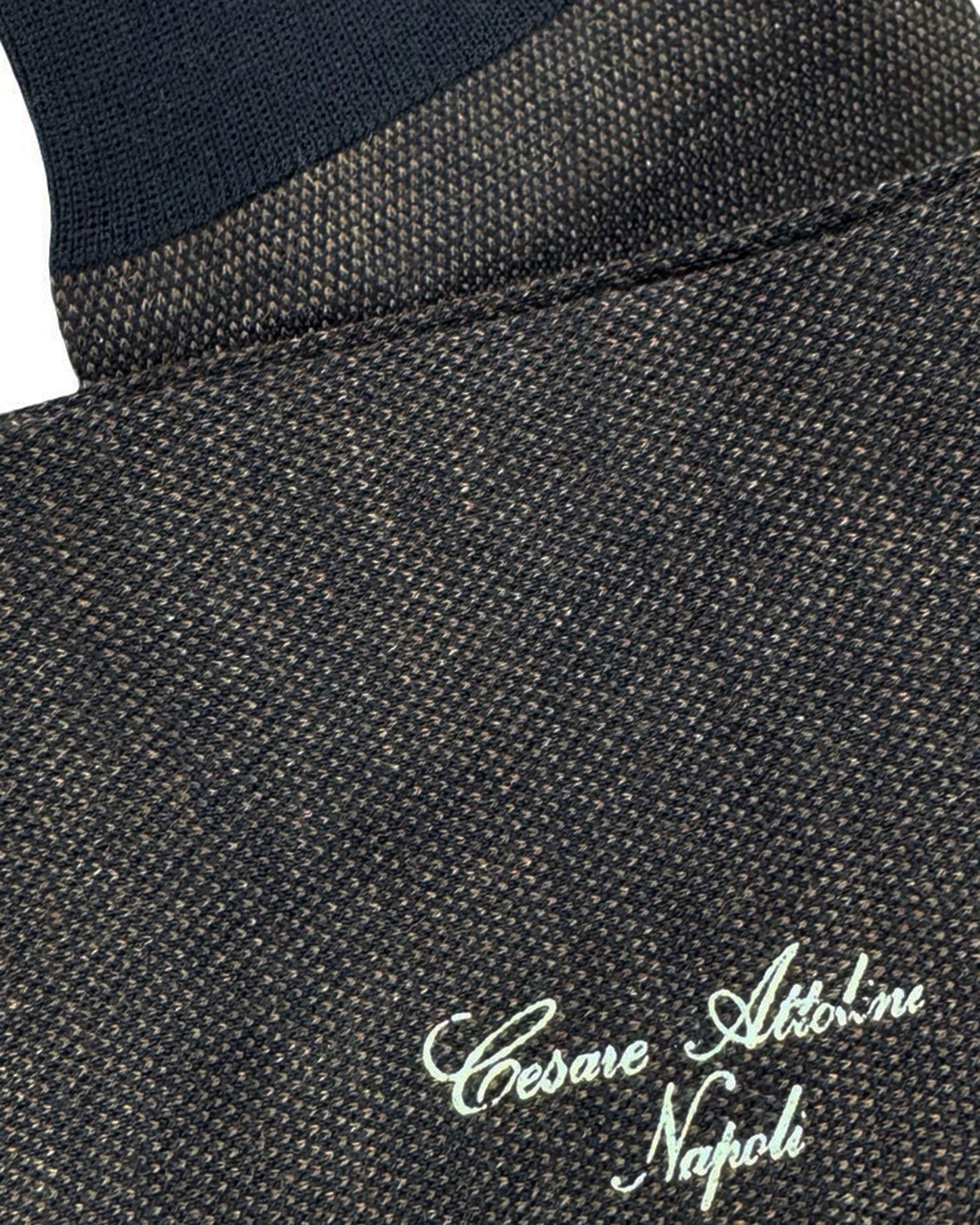 Cesare Attolini Wool Socks Brown Black