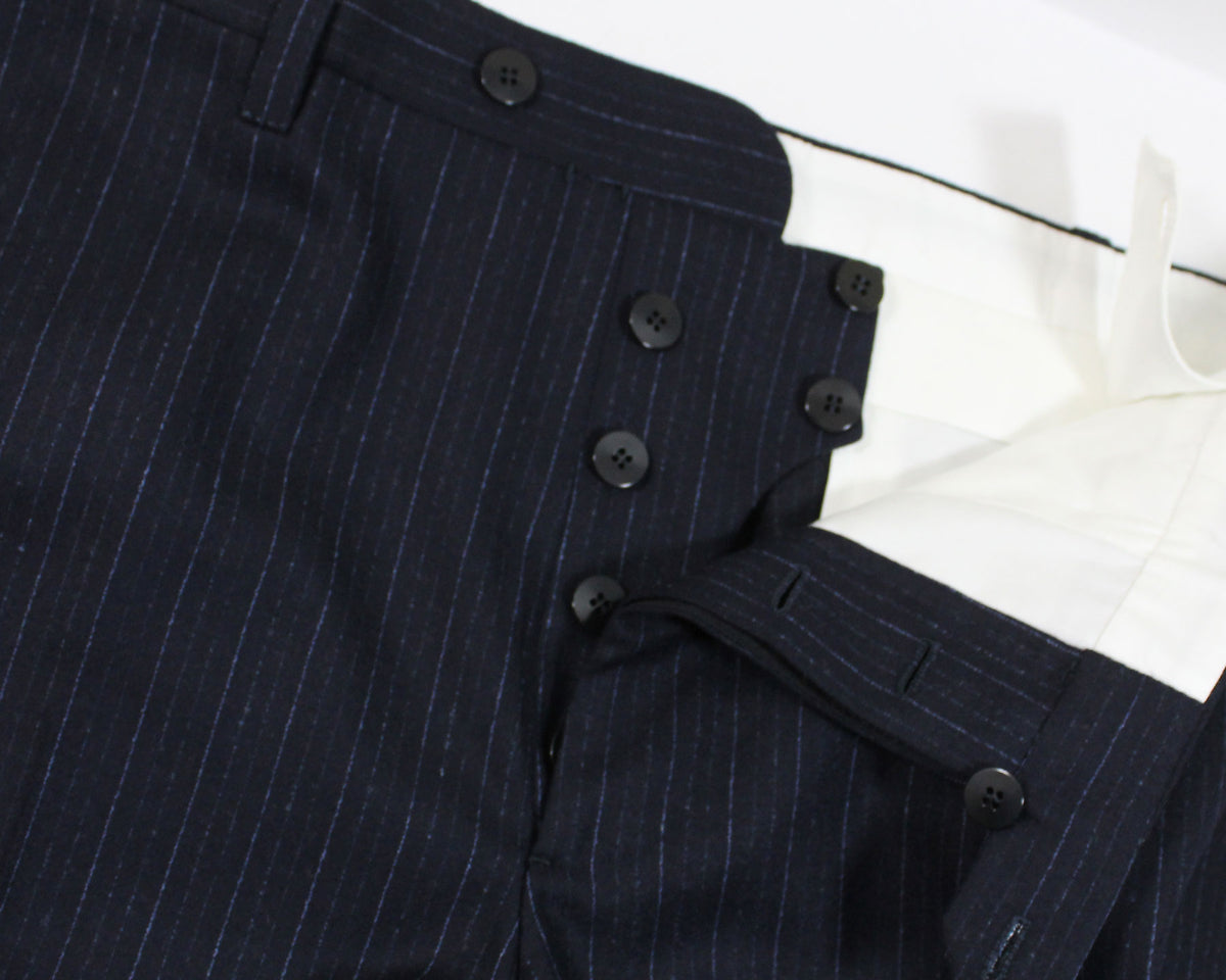 Cesare Attolini Suit Midnight Blue Stripes EU 54/ US 44