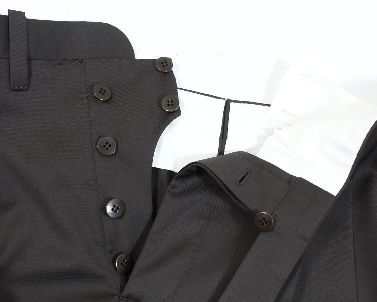 Cesare Attolini Suit Dark Brown Pants
