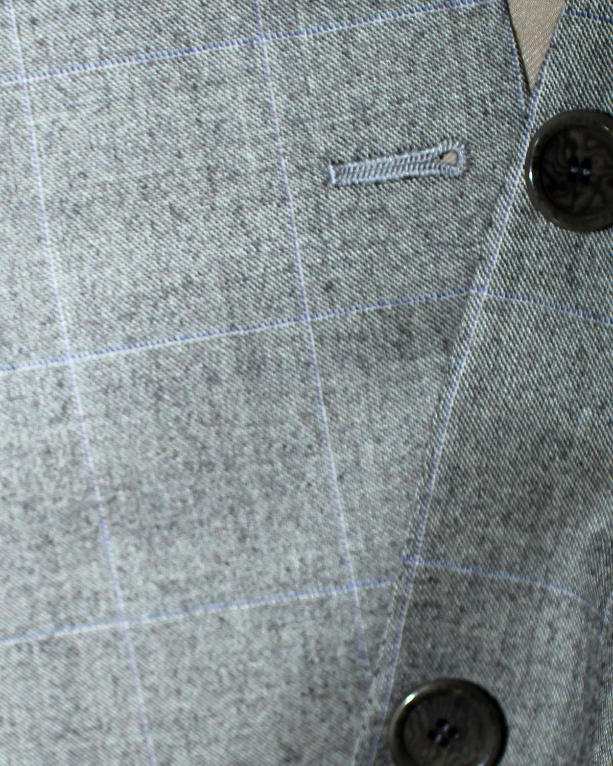 Cesare Attolini Wool Suit Gray Windowpane Design EU 50/ US 40