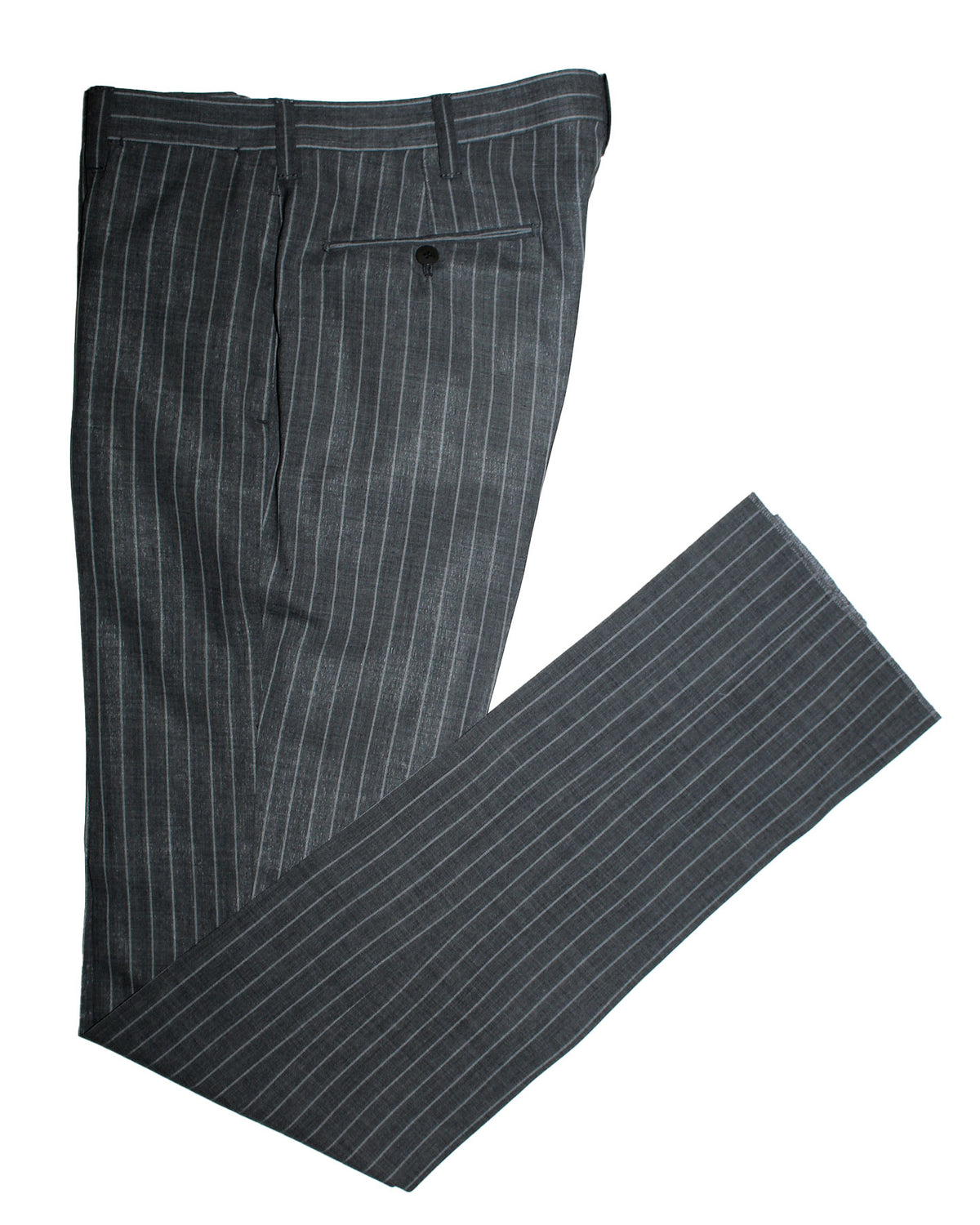 Cesare Attolini Suit Gray Stripes - Peak Lapel Double Breasted EU 48/ US 38