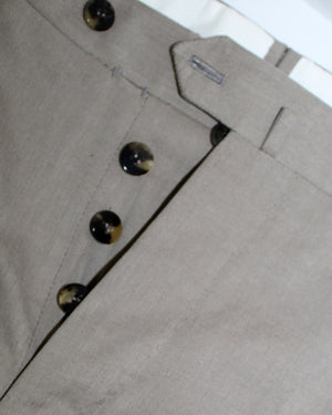 Cesare Attolini Suit Gray  Button Fly Pants